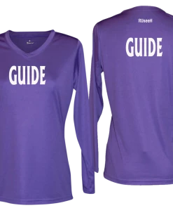 RUSEEN Reflective Apparel LLC Guide Collection Women's GUIDE Long Sleeve Shirt - Reflective Or Black Text