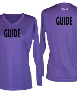 RUSEEN Reflective Apparel LLC Guide Collection Women's GUIDE Long Sleeve Shirt - Reflective Or Black Text