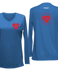 RUSEEN Reflective Apparel LLC Women's Cardiac Athletes .Org Long Sleeve Shirt - Reflective Or Red Logos Clubs