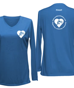 RUSEEN Reflective Apparel LLC Women's Cardiac Athletes .Org Long Sleeve Shirt - Reflective Or Red Logos Clubs