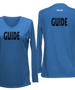 RUSEEN Reflective Apparel LLC Guide Collection Women's GUIDE Long Sleeve Shirt - Reflective Or Black Text