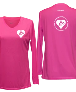 RUSEEN Reflective Apparel LLC Women's Cardiac Athletes .Org Long Sleeve Shirt - Reflective Or Red Logos Clubs