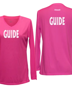 RUSEEN Reflective Apparel LLC Guide Collection Women's GUIDE Long Sleeve Shirt - Reflective Or Black Text