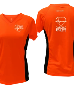 RUSEEN Reflective Apparel LLC Women's Cardiac Athlete Short Sleeve Shirt - Reflective Or Black Text