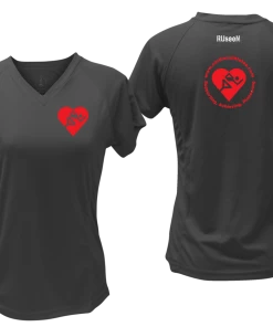 RUSEEN Reflective Apparel LLC Clubs Women's Cardiac Athlete .Org Short Sleeve Shirt - Reflective Or Black Text