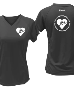 RUSEEN Reflective Apparel LLC Clubs Women's Cardiac Athlete .Org Short Sleeve Shirt - Reflective Or Black Text