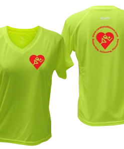 RUSEEN Reflective Apparel LLC Clubs Women's Cardiac Athlete .Org Short Sleeve Shirt - Reflective Or Black Text