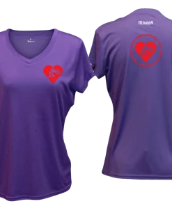 RUSEEN Reflective Apparel LLC Clubs Women's Cardiac Athlete .Org Short Sleeve Shirt - Reflective Or Black Text