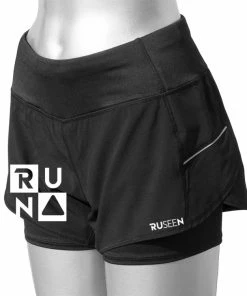 RUseeN Reflective Apparel Women's Reflective 2-in-1 Shorts - Run Squared
