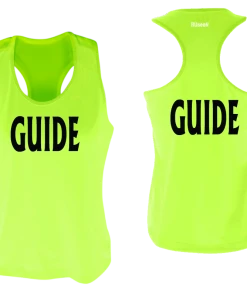 RUSEEN Reflective Apparel LLC Women's GUIDE Tank Top - Reflective Or Black Text Guide Collection