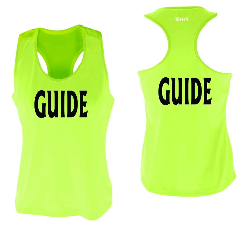 RUSEEN Reflective Apparel LLC Women's GUIDE Tank Top - Reflective Or Black Text Guide Collection
