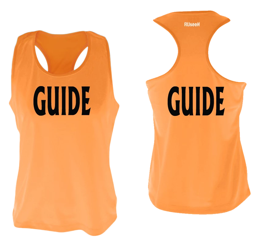 RUSEEN Reflective Apparel LLC Women's GUIDE Tank Top - Reflective Or Black Text Guide Collection