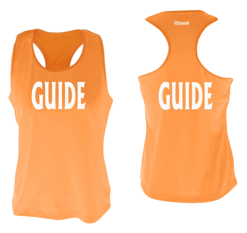 RUSEEN Reflective Apparel LLC Women's GUIDE Tank Top - Reflective Or Black Text Guide Collection