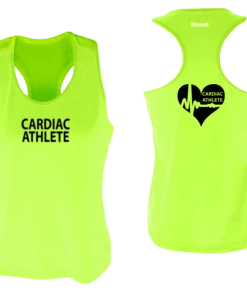 RUSEEN Reflective Apparel LLC Cardiac Athlete Collection Women's Cardiac Athlete Tank Top Design 2 - Reflective Or Black Text