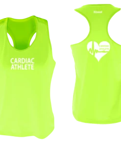 RUSEEN Reflective Apparel LLC Cardiac Athlete Collection Women's Cardiac Athlete Tank Top Design 2 - Reflective Or Black Text