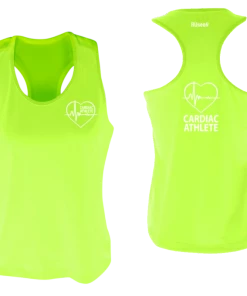 RUSEEN Reflective Apparel LLC Cardiac Athlete Collection Women's Cardiac Athlete Tank Top - Reflective Or Black Text