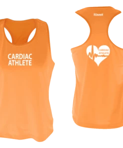 RUSEEN Reflective Apparel LLC Cardiac Athlete Collection Women's Cardiac Athlete Tank Top Design 2 - Reflective Or Black Text