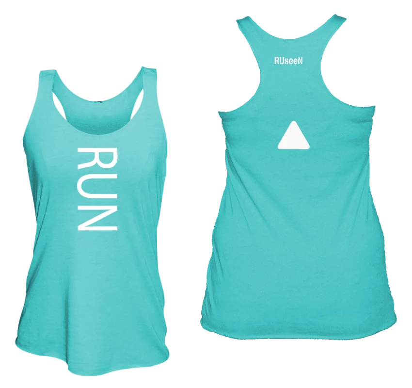RUseeN Reflective Apparel Women's Reflective Tri Blend Tank Top - Assorted Designs Sale