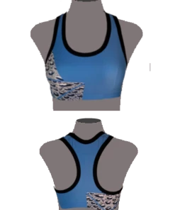 RUSEEN Reflective Apparel Hydrate - Summer 2021 Women's Sports Bra - Made In USA-Just 1 Left! Women's Short Sleeve