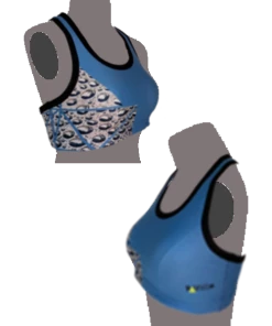 RUSEEN Reflective Apparel Hydrate - Summer 2021 Women's Sports Bra - Made In USA-Just 1 Left! Women's Short Sleeve