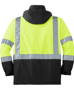 RUseeN Reflective Apparel Sweatshirts & Jackets Class 3 ANSI 2-Tone Reflective Windbreaker Jacket