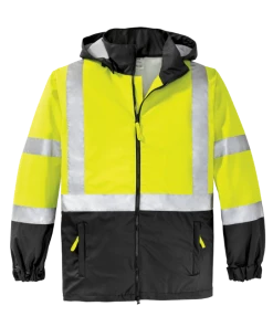 RUseeN Reflective Apparel Sweatshirts & Jackets Class 3 ANSI 2-Tone Reflective Windbreaker Jacket