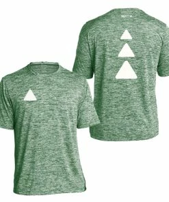 RUseeN Reflective Apparel Men's Reflective Short Sleeve Shirt - Triangles Men's Short Sleeve