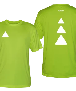 RUseeN Reflective Apparel Men's Reflective Short Sleeve Shirt - Triangles Men's Short Sleeve
