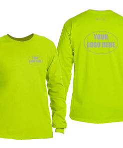 RUseeN Reflective Apparel High Visibility Long Sleeve Shirt With Reflective Custom Logo Shirts