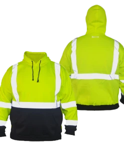 RUseeN Reflective Apparel Class 3 ANSI 2-Tone Reflective Hoodie
