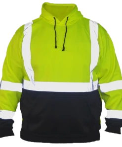 RUseeN Reflective Apparel Class 3 ANSI 2-Tone Reflective Hoodie