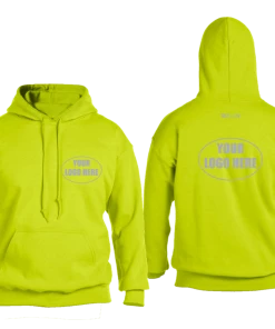 RUseeN Reflective Apparel Sweatshirts & Jackets High Visibility Reflective Hooded Sweatshirt W/ Custom Logo