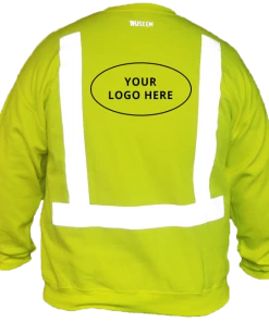 RUseeN Reflective Apparel Sweatshirts & Jackets ANSI Reflective Sweatshirt With Custom Logo