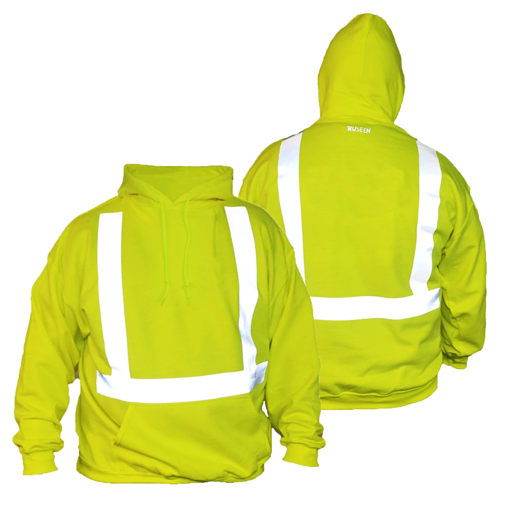 RUseeN Reflective Apparel Sweatshirts & Jackets ANSI Reflective Hooded Sweatshirt
