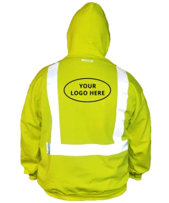 RUseeN Reflective Apparel ANSI Reflective Hoodie With Logo