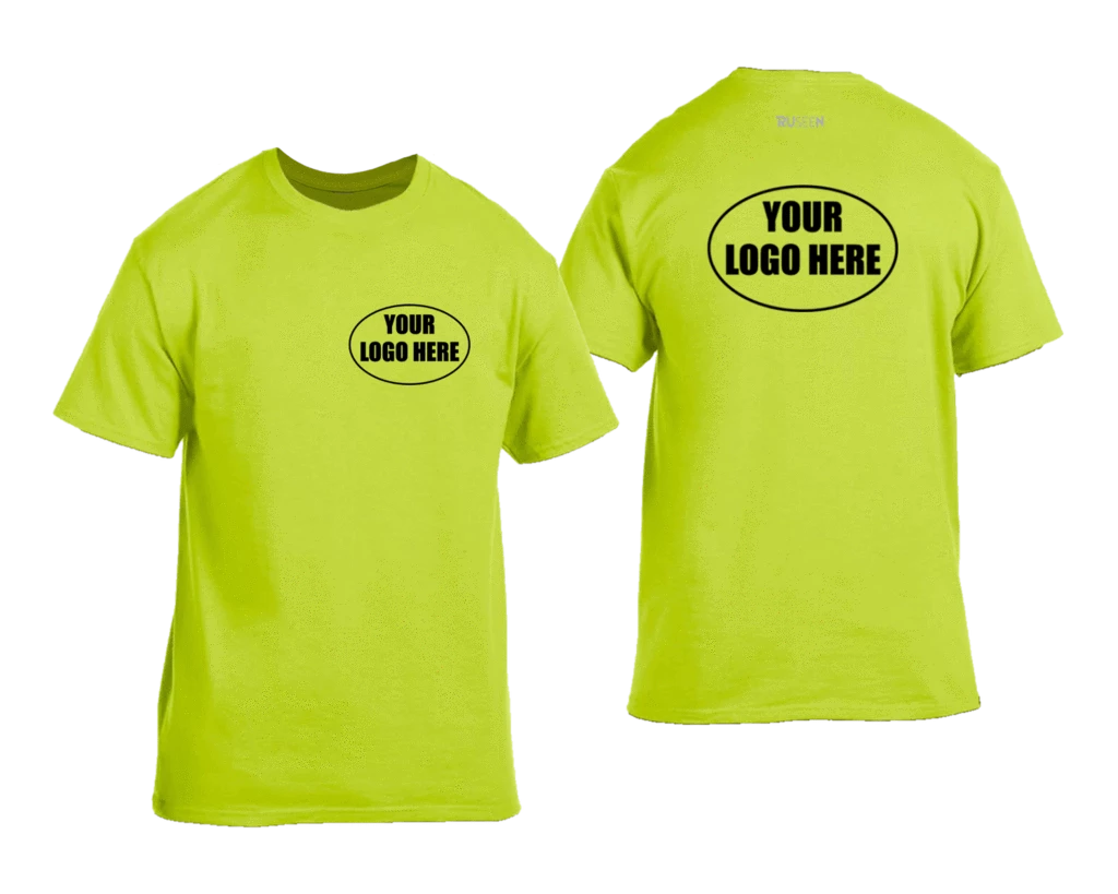 RUseeN Reflective Apparel High Visibility Short Sleeve Graphic Shirt With Custom Logo Shirts