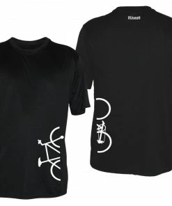 RUseeN Reflective Apparel Men's Reflective Short Sleeve Shirt - Broken Bike Men's Short Sleeve