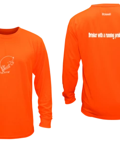 RUseeN Reflective Apparel LLC Unisex Reflective Long Sleeve Shirt - Drinker With A Running Problem