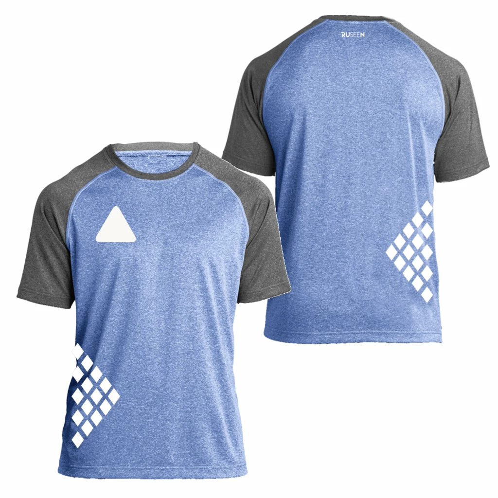 RUseeN Reflective Apparel Men's Reflective Short Sleeve Shirt - Diamond Pattern