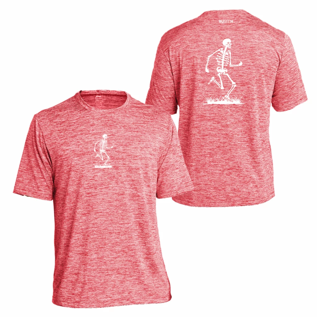 RUseeN Reflective Apparel Men's Short Sleeve Men's Reflective Short Sleeve Shirt - Skeleton