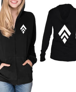RUseeN Reflective Apparel Women's Jackets & Sweatshirts Unisex Reflective Long Sleeve Full Zip Cotton Blend - Broken Diamond