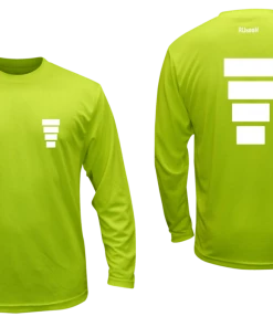 RUseeN Reflective Apparel Unisex Reflective Long Sleeve Shirt - Block Men's Long Sleeve