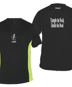 RUseeN Reflective Apparel Men's Reflective Short Sleeve Shirt - Trample The Weak Men's Short Sleeve