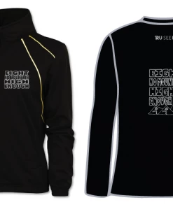 RUseeN Reflective Apparel Women's Reflective Team Jacket - Eight No Mountain High Enough Clubs