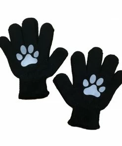 RUseeN Reflective Apparel Kids Reflective Knit Gloves - Paws