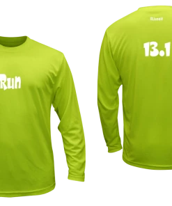 RUseeN Reflective Apparel Unisex Reflective Long Sleeve Shirt - Run 13.1 - Overstocks Sale
