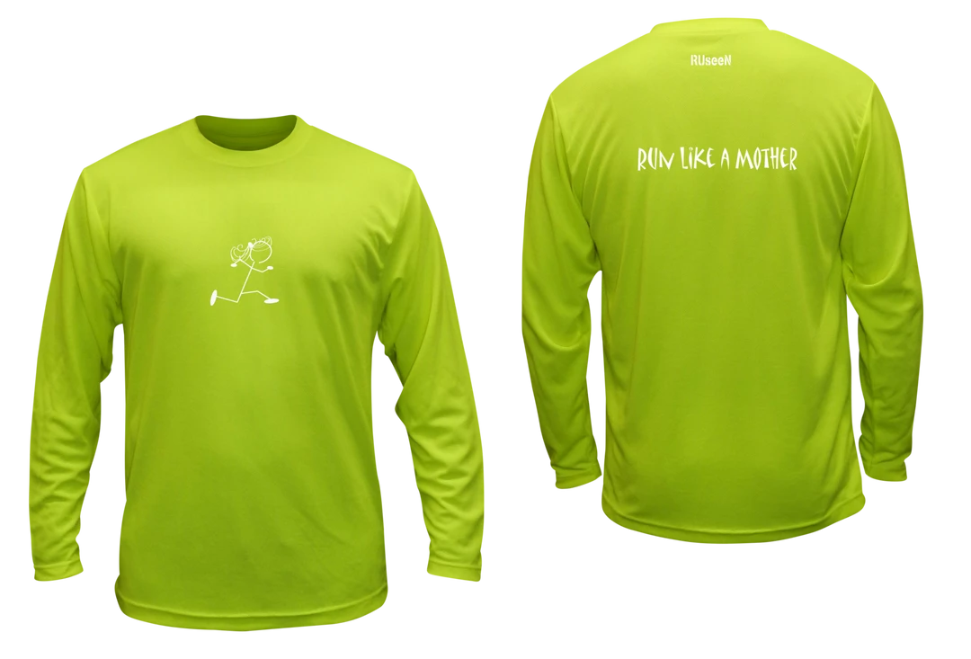 Test - RUseeN Unisex Reflective Long Sleeve Shirts - Run Like A Mother - Overstocks Sale