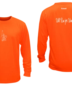 RUseeN Reflective Apparel Sale Unisex Reflective Long Sleeve Shirt - Will Run For Wine - Overstocks