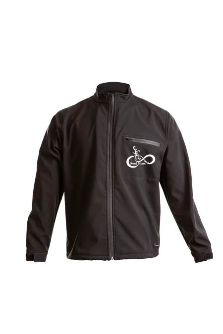 RUseeN Reflective Apparel Men's Reflective Black Shell Jacket - Soul Team