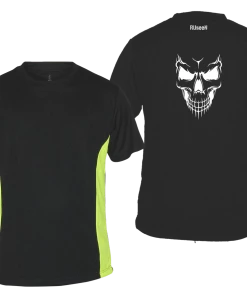 RUseeN Reflective Apparel Men's Reflective Short Sleeve Shirt - Various Skull Designs Sale